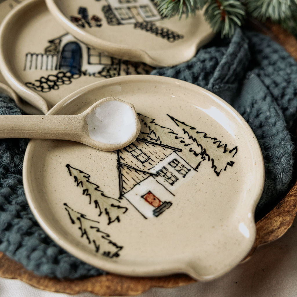Handmade Pottery Spoon Rests