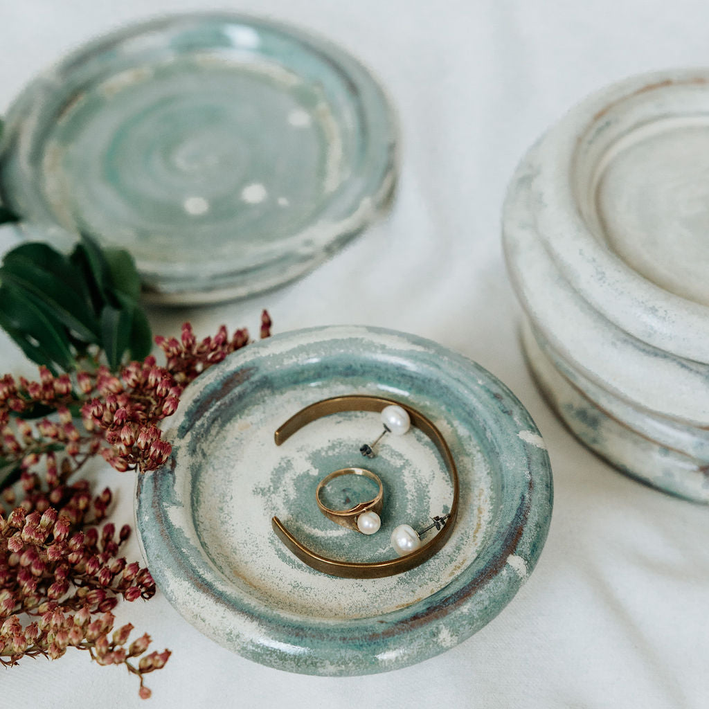 Seaglass Beaches Bubble Plates for Trinkets