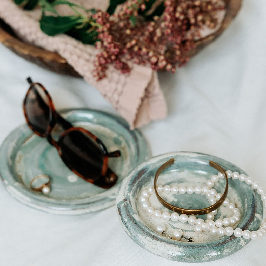 Seaglass Beaches Bubble Plates for Trinkets