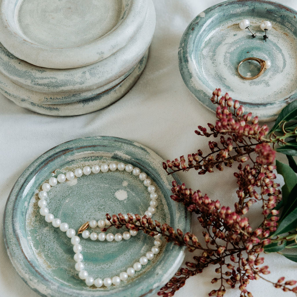 Seaglass Beaches Bubble Plates for Trinkets