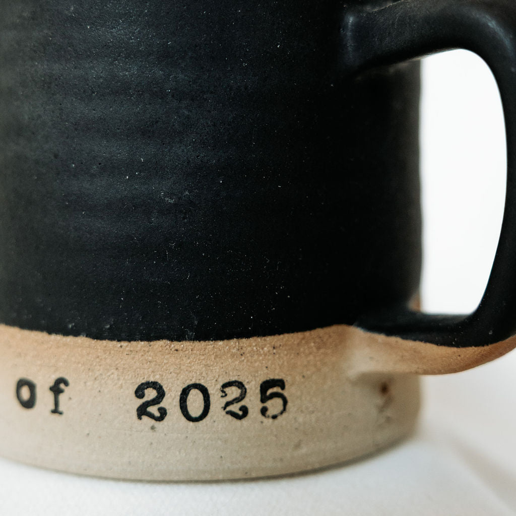 Custom Pottery Mugs for wedding, anniversary, graduation, and Father's Day
