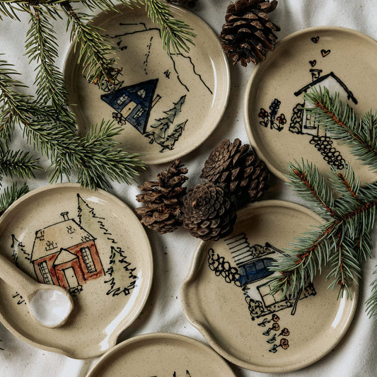 Handmade Pottery Spoon Rests