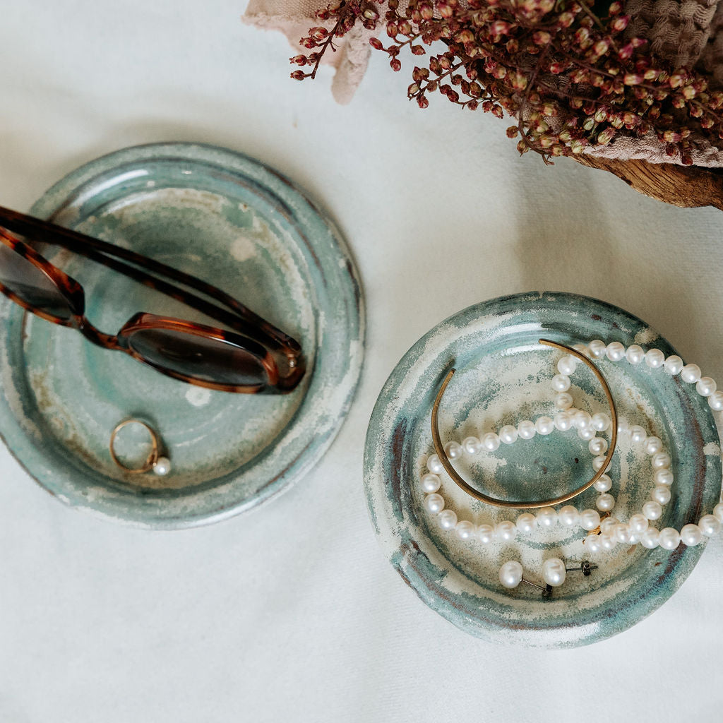 Seaglass Beaches Bubble Plates for Trinkets