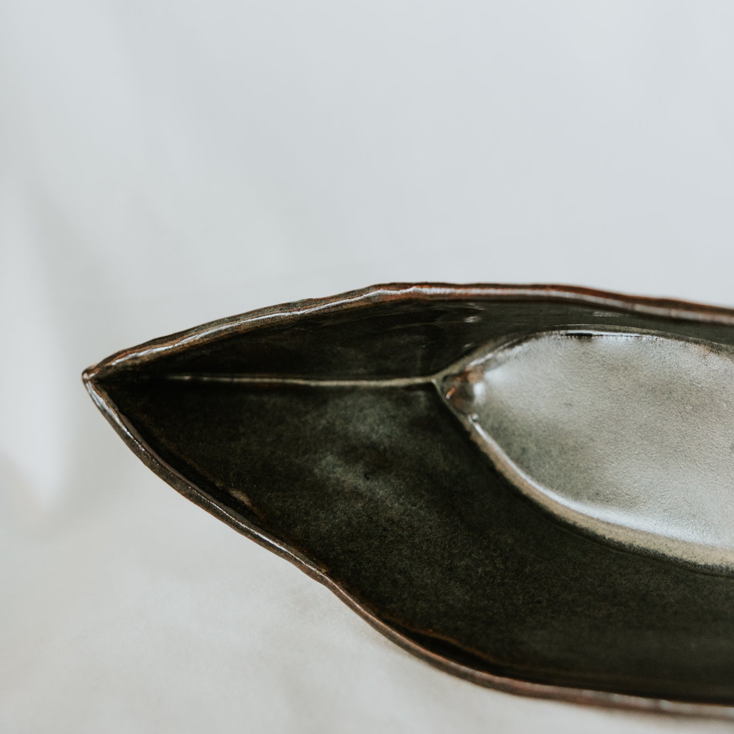 Birch Bark Pottery Canoe