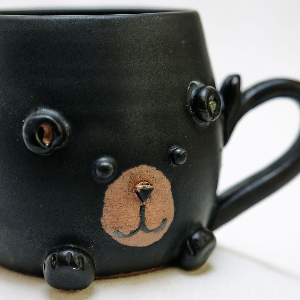 Grumpy the Bear Pottery Mugs
