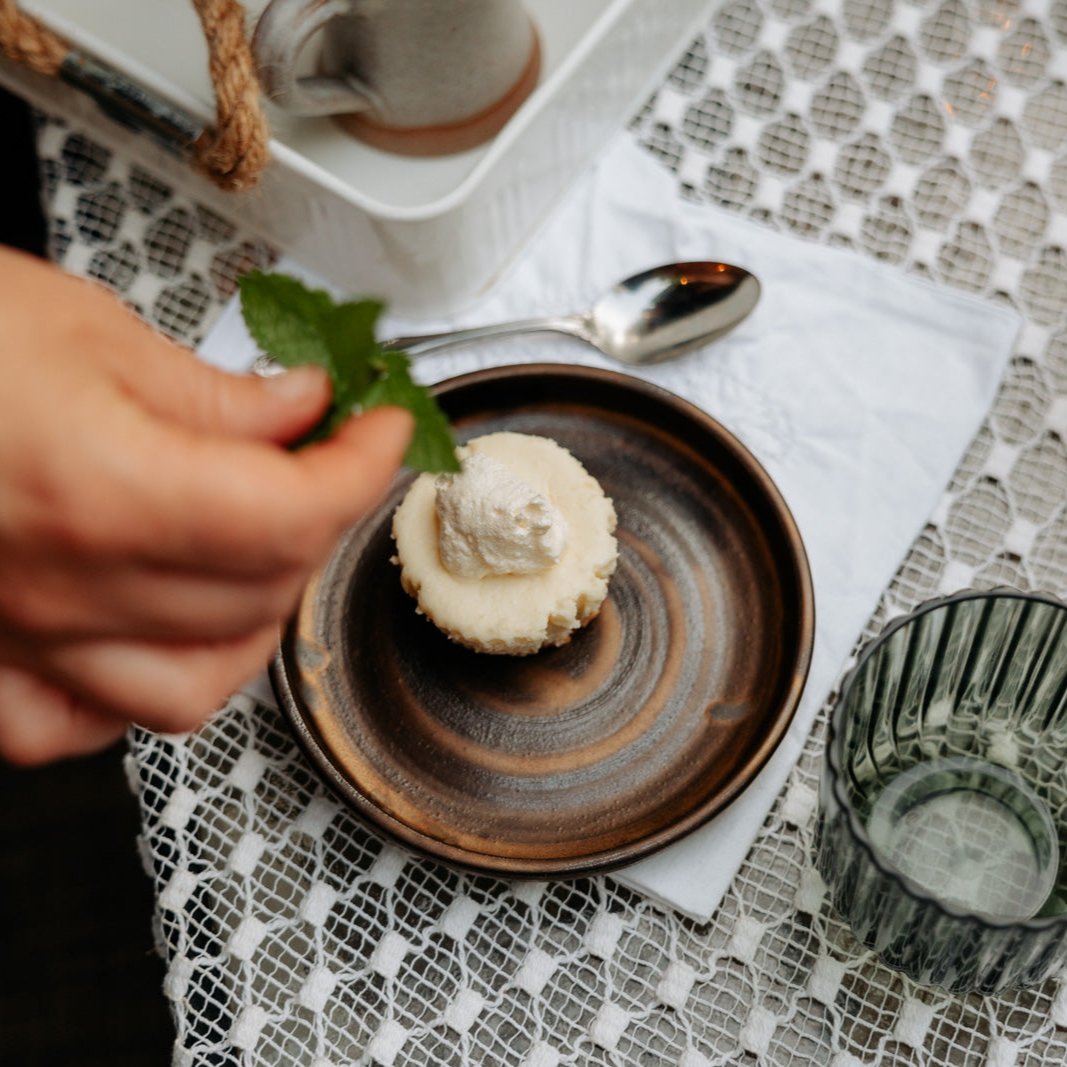 Bronze Dessert Plate, Pottery Plate