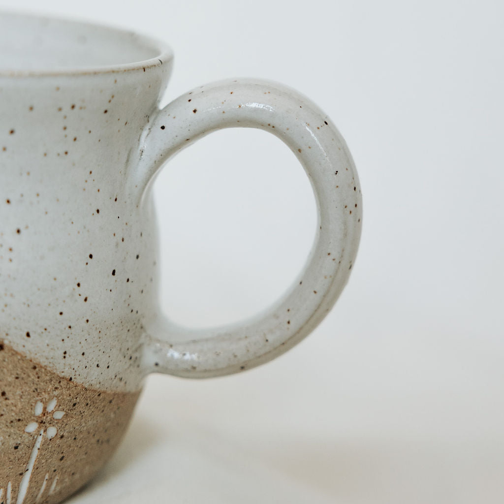 Carved Wildflower Syrup Pitcher