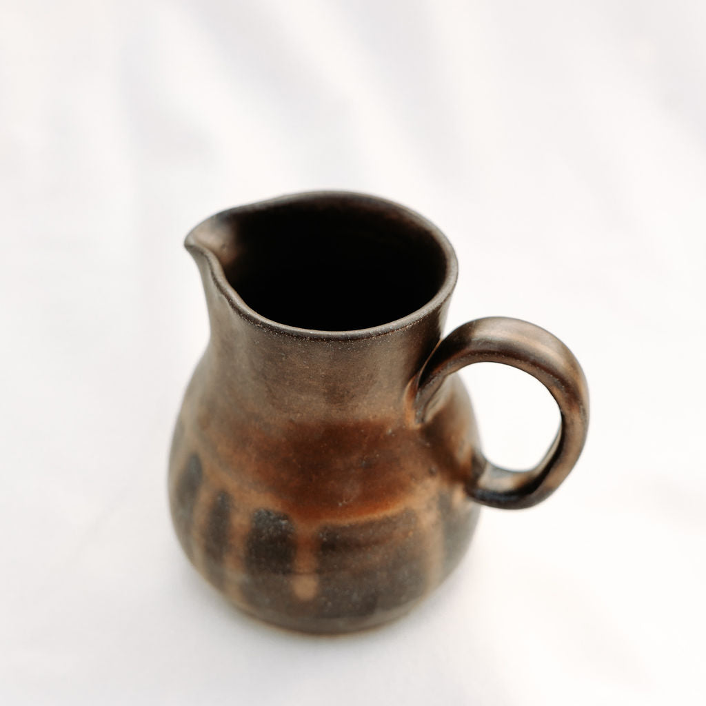 Small Handmade Pottery Pitcher for Cream or Syrup