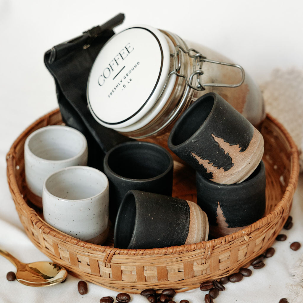 Pottery Espresso Cups, Shot Glasses