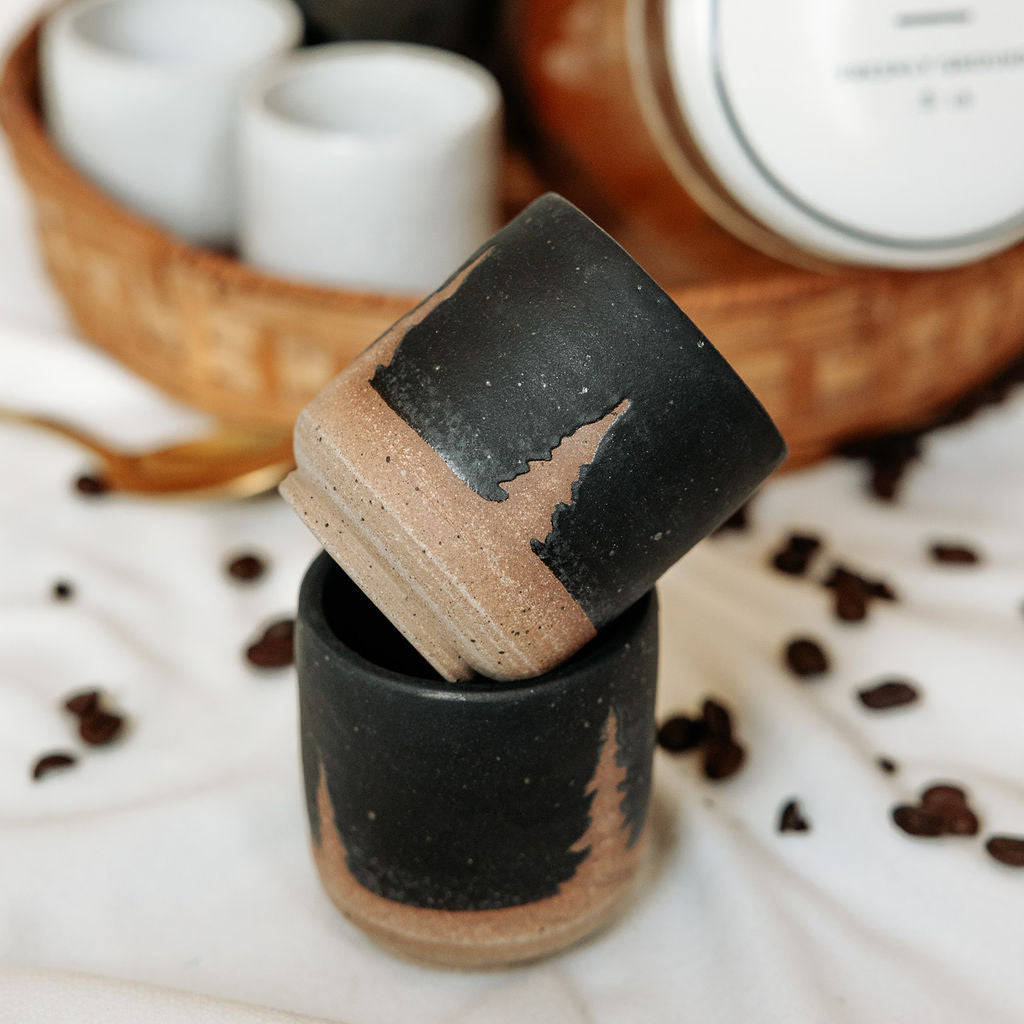 Pottery Espresso Cups, Shot Glasses