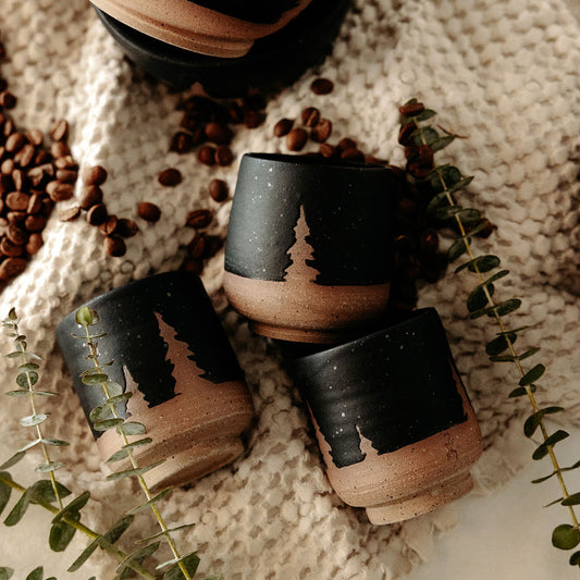 Pottery Espresso Cups, Shot Glasses