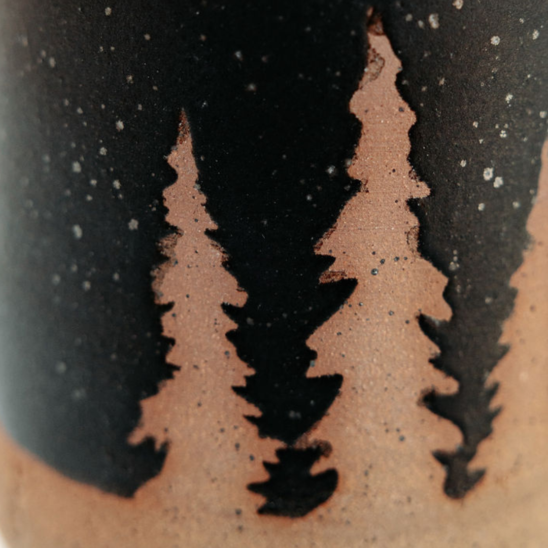 Organic Pottery Honey Pot