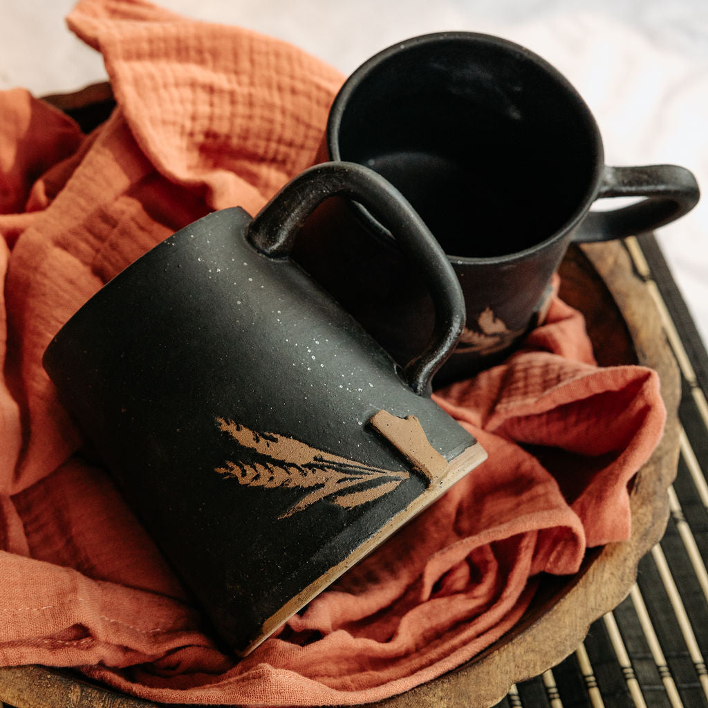 Manitoba Mug with Wheat Outline