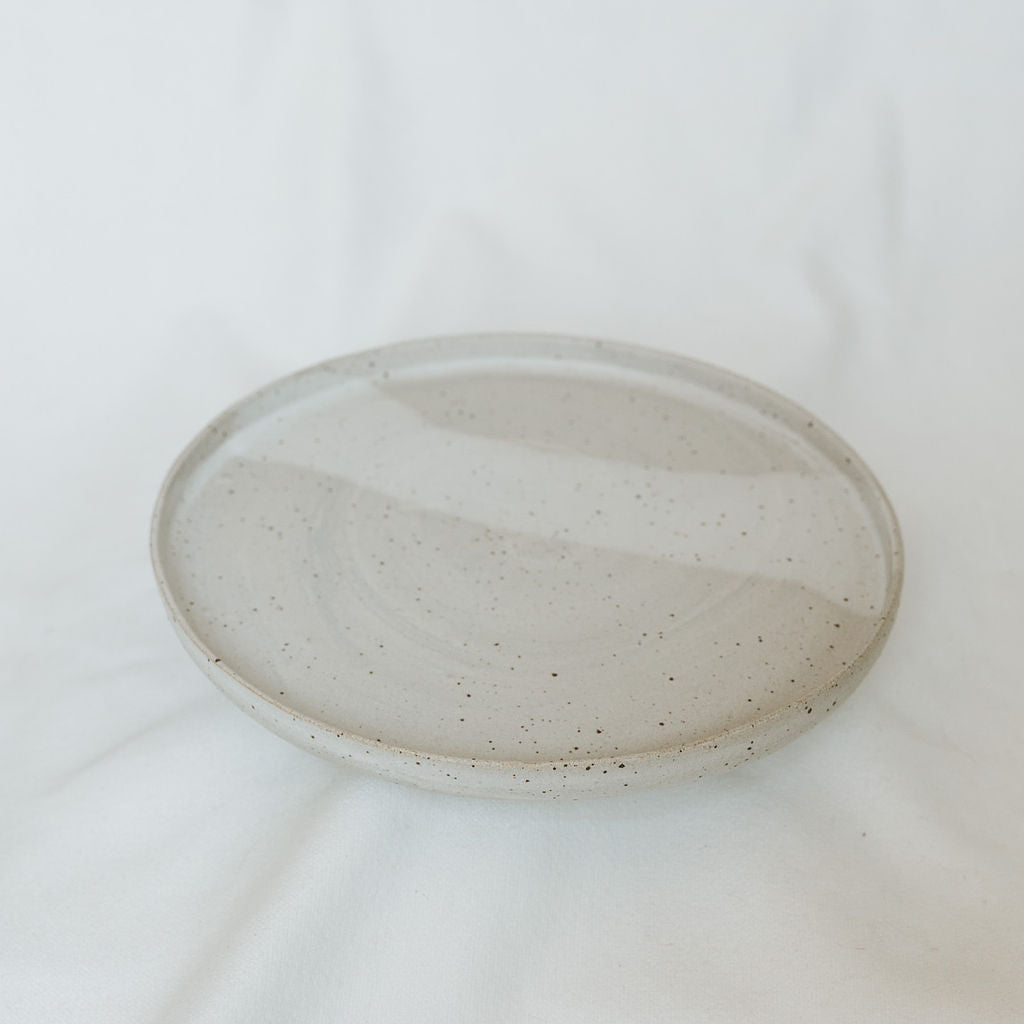 Pottery Lunch Plate in Speckled Matte