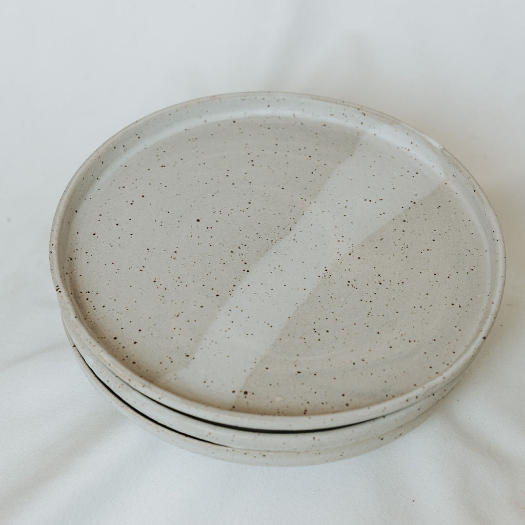 Pottery Lunch Plate in Speckled Matte