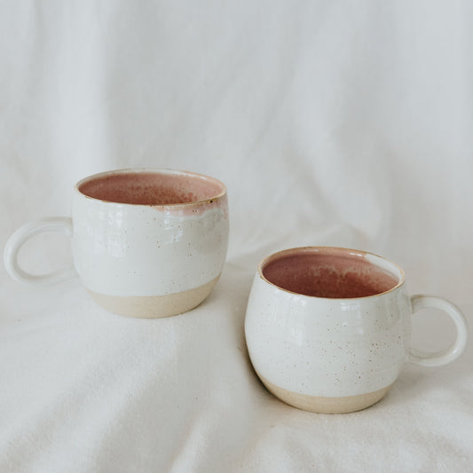 Pink and Gold Tea Cup, Pink Ceramic Cup, Pink Tea Mug, Pink Mug