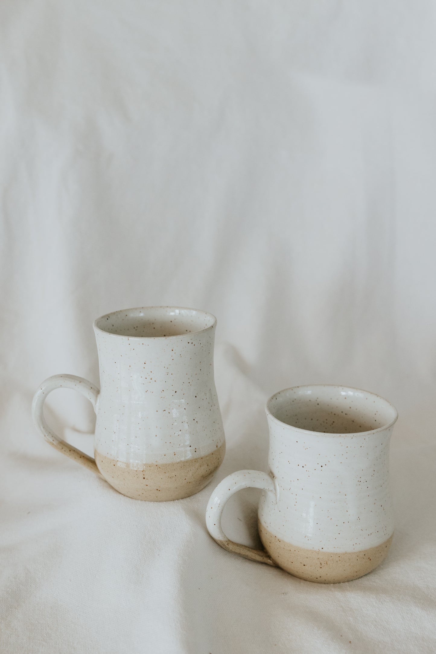 White Coffee Mugs, White Pottery Mug, White Clay Mug