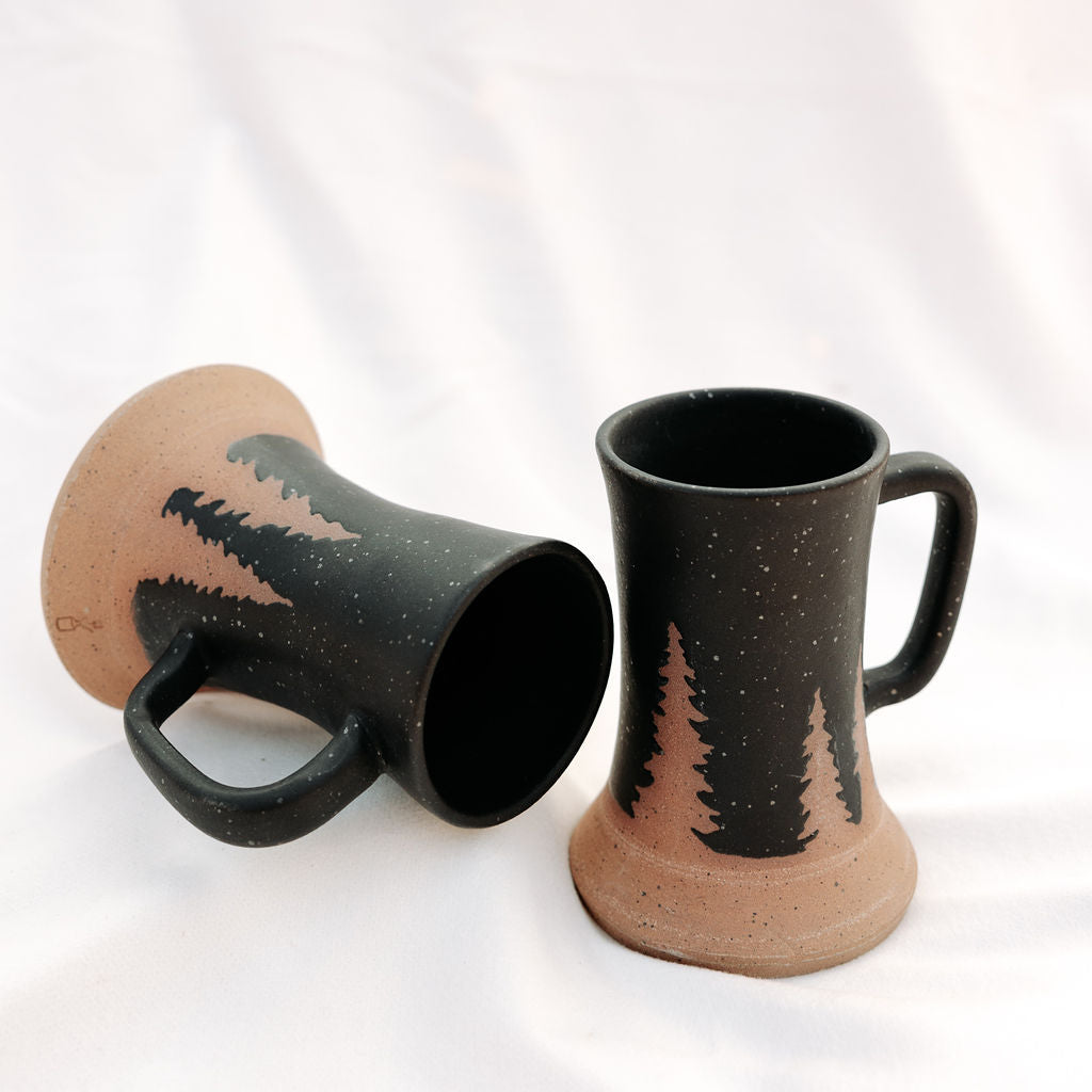 Narrow Evergreen Pottery Coffee Mug