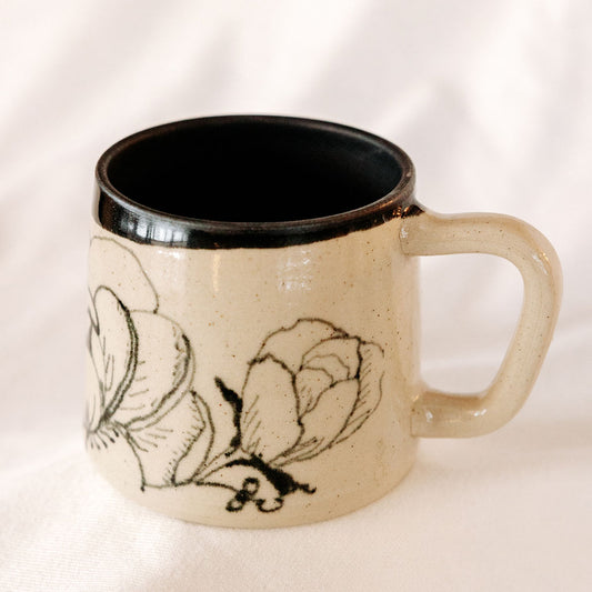 Peony Handmade Pottery Mug