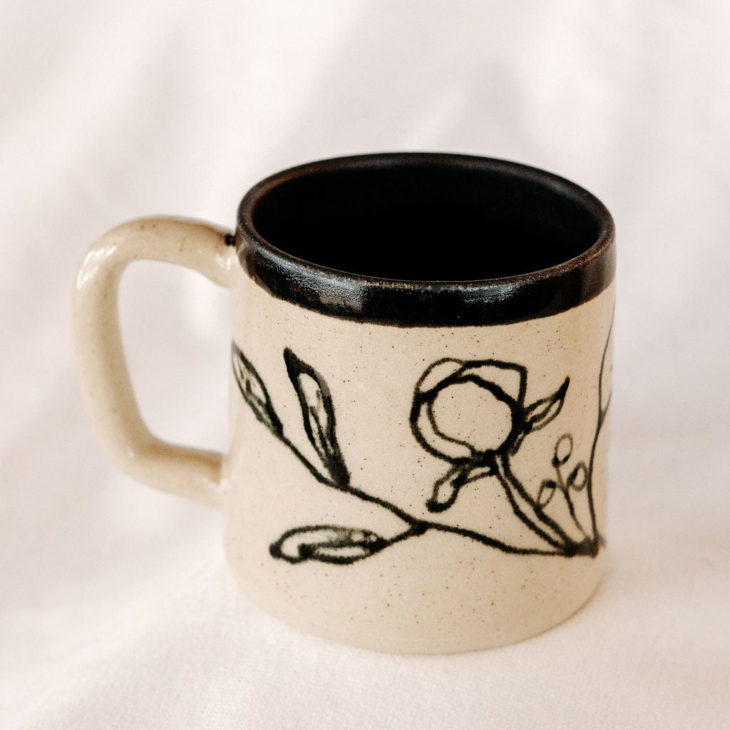 Peony Handmade Pottery Mug