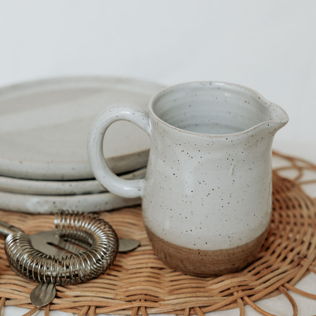 Handmade Pottery Pitcher for Cream or Syrup