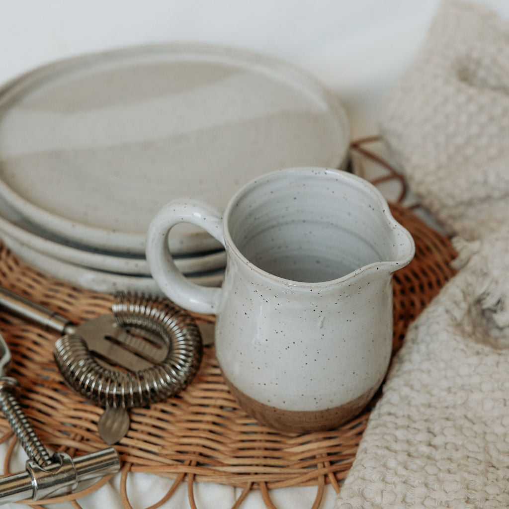 Handmade Pottery Pitcher for Cream or Syrup