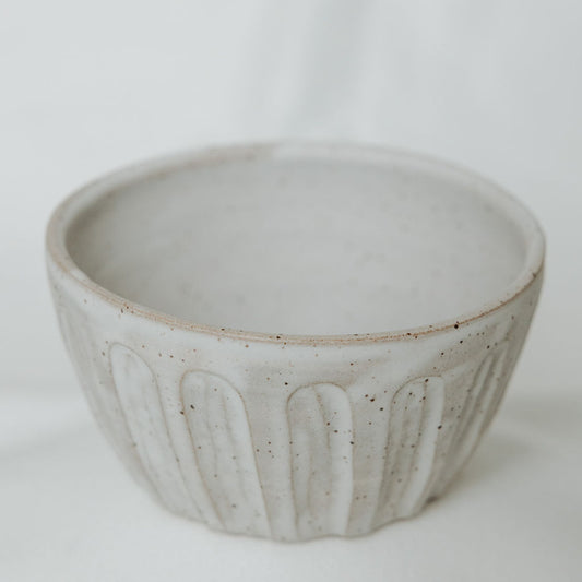 Wabi Sabi Carved Speckled Bowl
