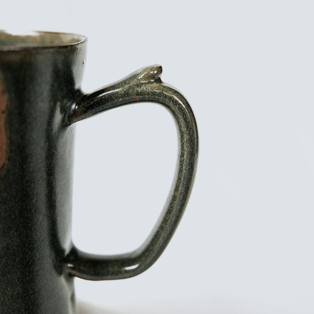 Ceramic Christmas Deer, Deer Christmas Mug, Deer Head Pottery Mug