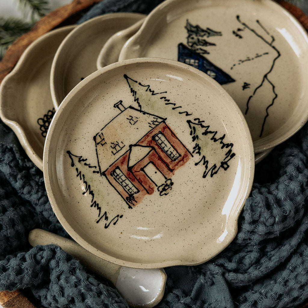 Handmade Pottery Spoon Rests