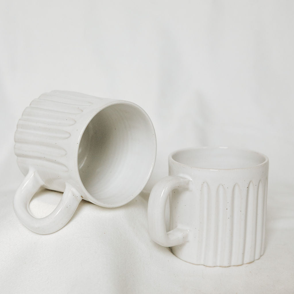 Carved Ceramic Mugs, Carved Pottery Mugs, Carved Cup, Carved Mug