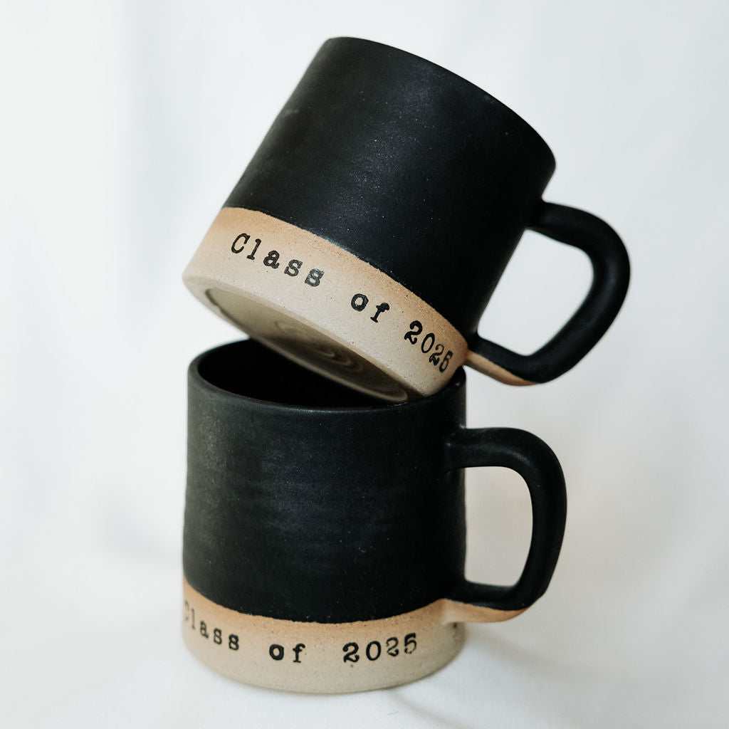 Custom Pottery Mugs for wedding, anniversary, graduation, and Father's Day