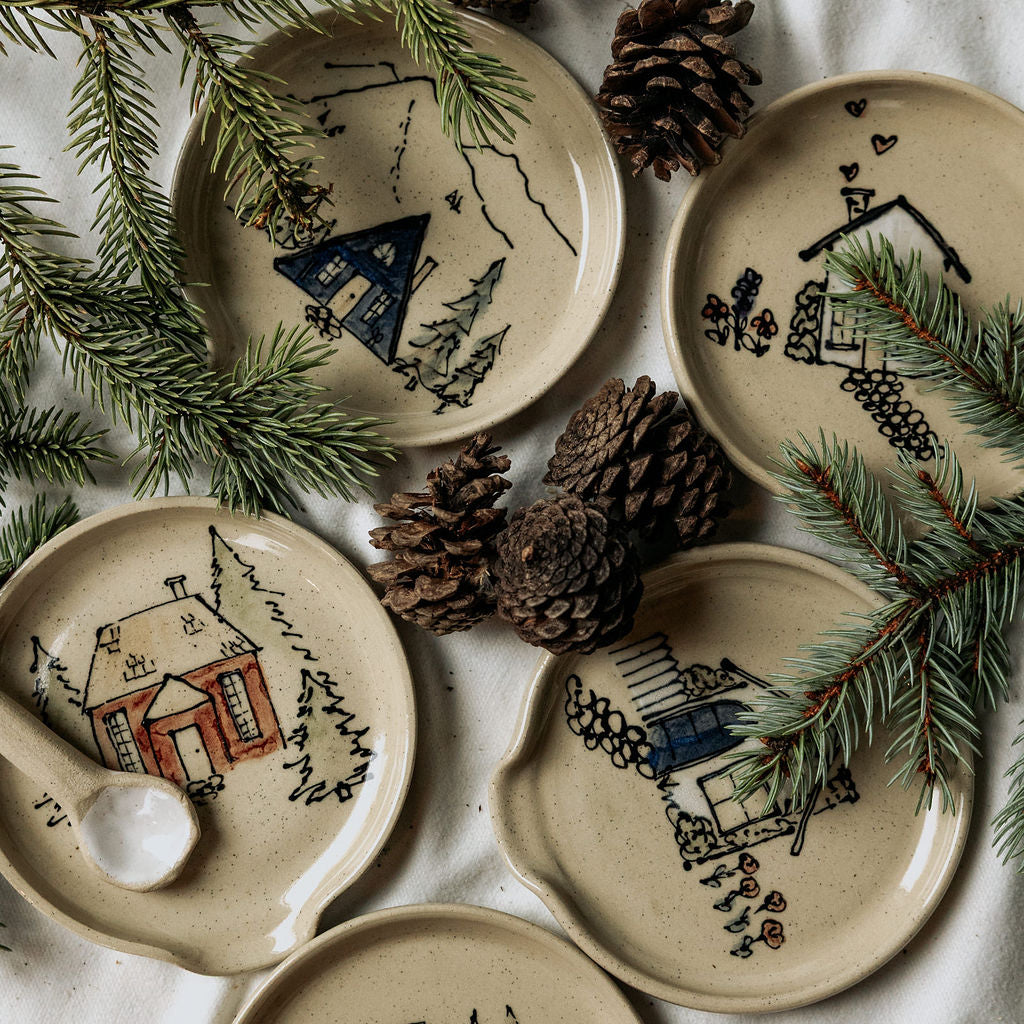 Handmade Pottery Spoon Rests