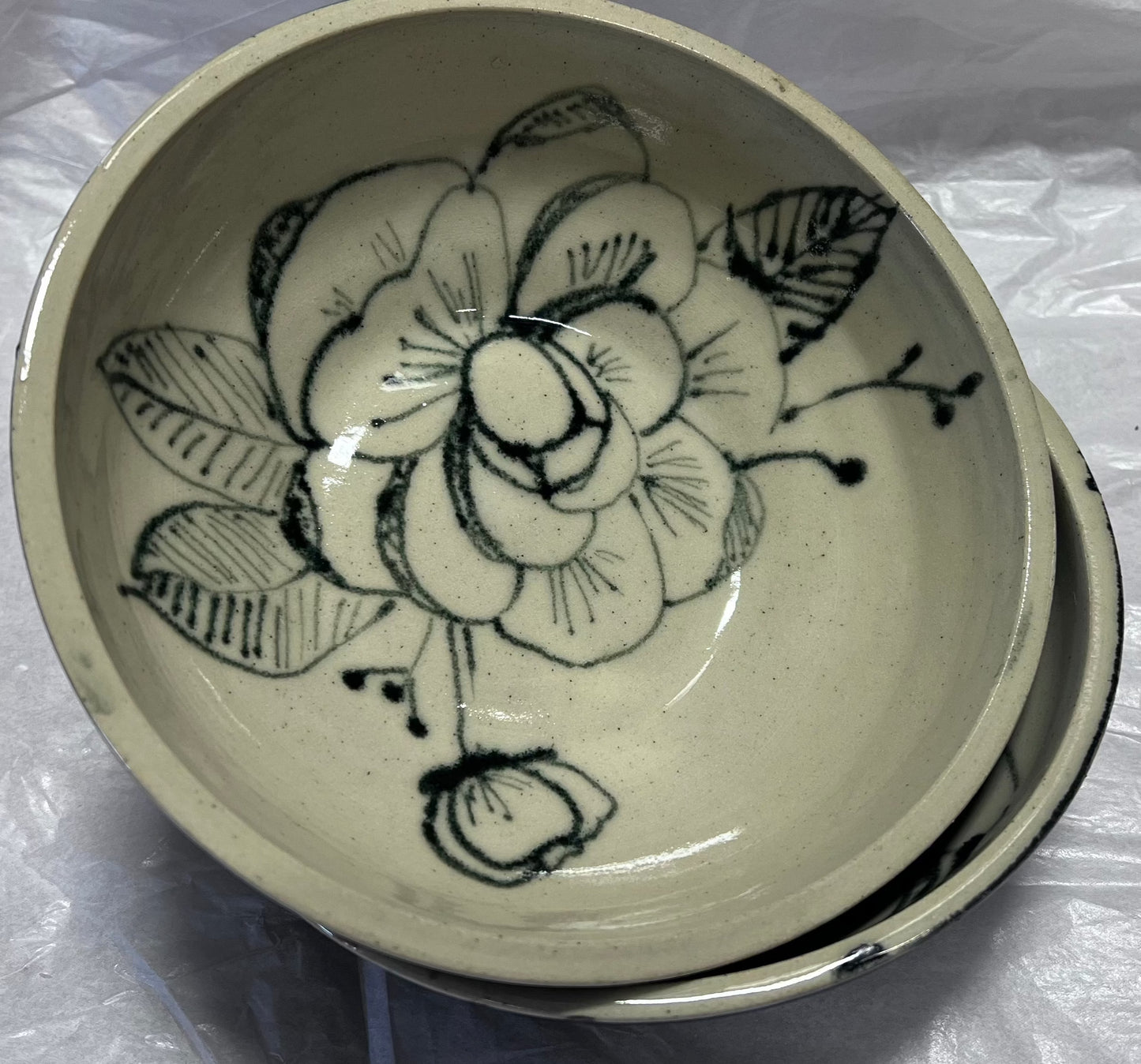 Peony Handmade Pottery Bowl
