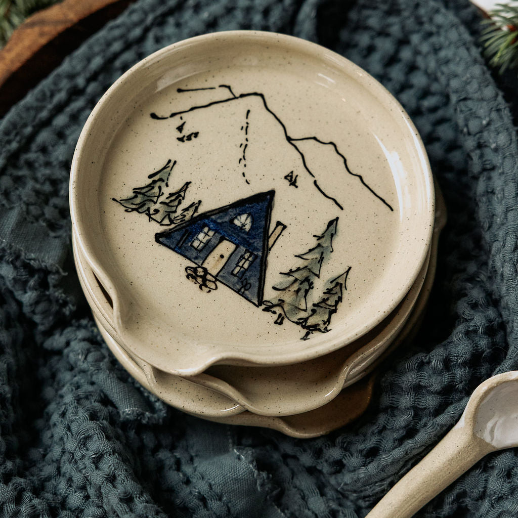 Handmade Pottery Spoon Rests