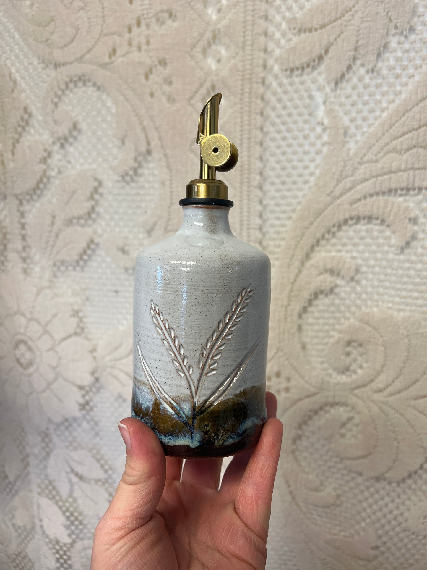 Handmade Pottery Oil Dispenser