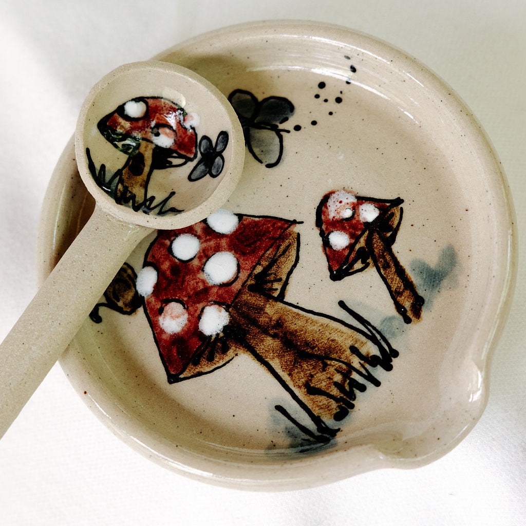 Handmade Pottery Spoon Rests