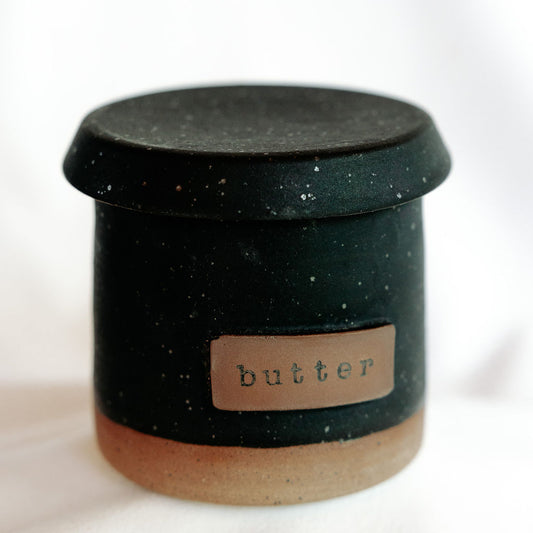 Pottery French Butter Dish
