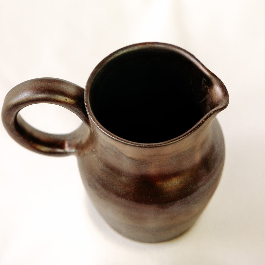 Medium Size Handmade Pottery Pitchers for Cream or Syrup