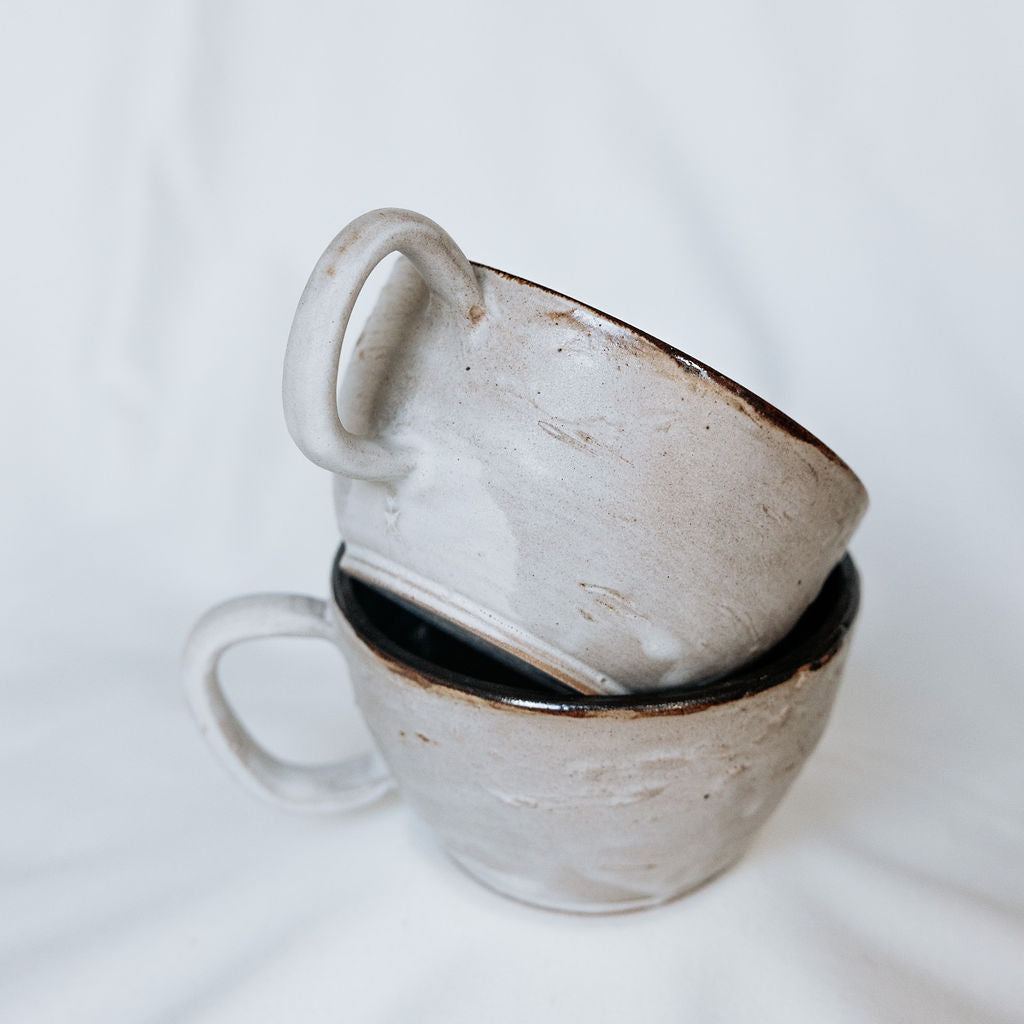 Pottery Latte Cups, Birch Ceramics