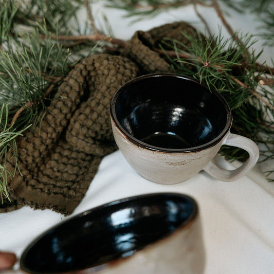 Pottery Latte Cups, Birch Ceramics