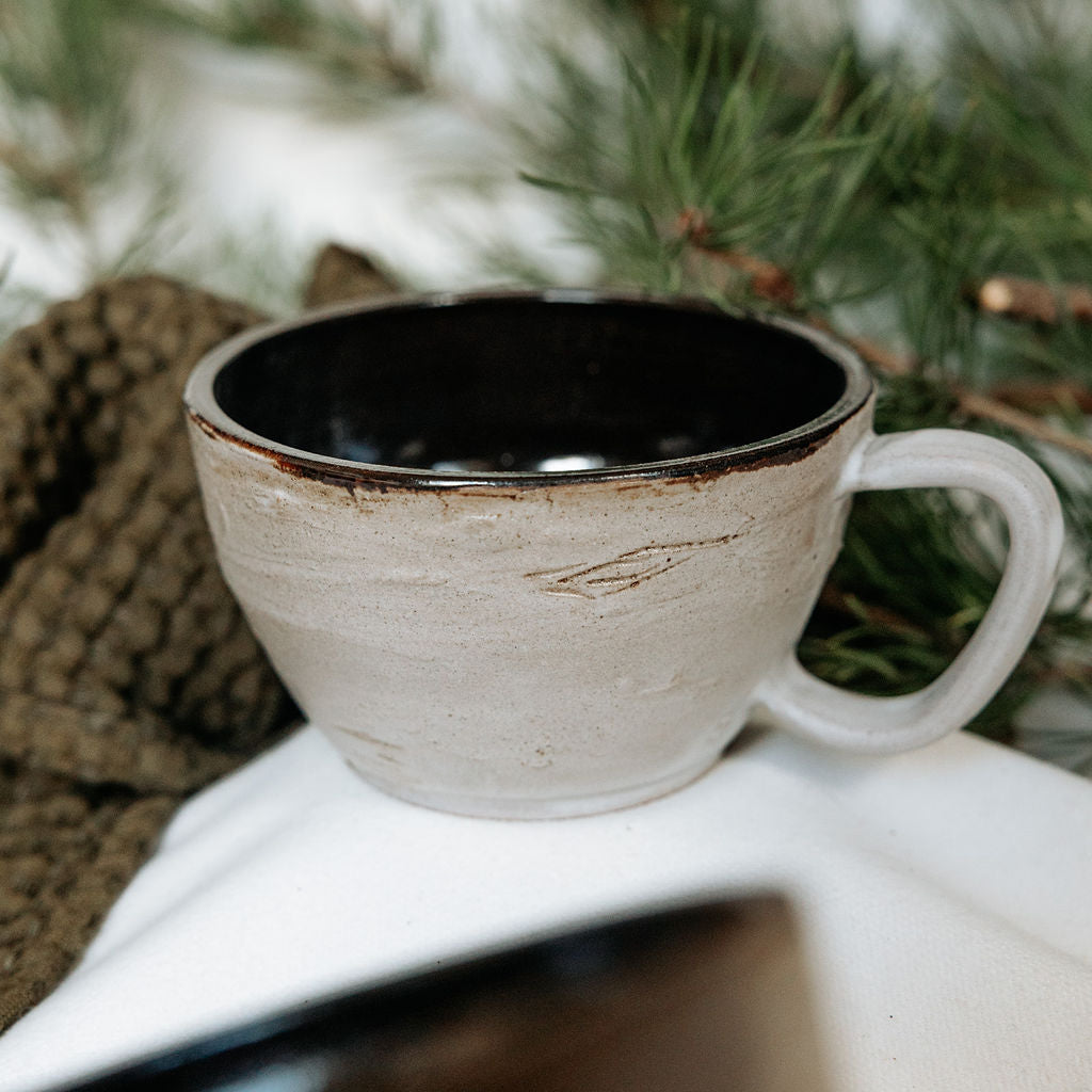 Pottery Latte Cups, Birch Ceramics