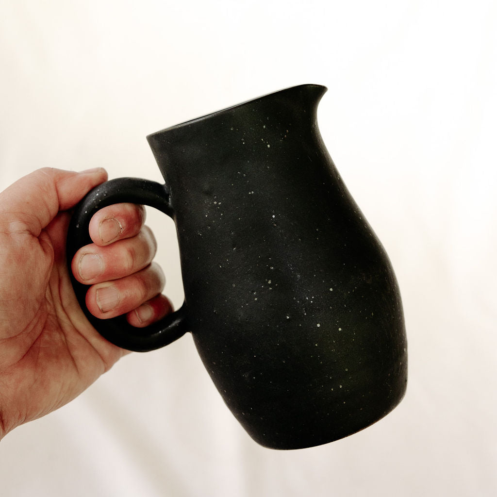 Medium Size Handmade Pottery Pitchers for Cream or Syrup