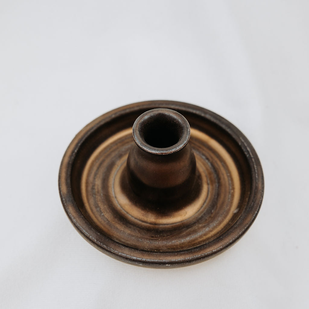 Bronze Pottery Candle Holder