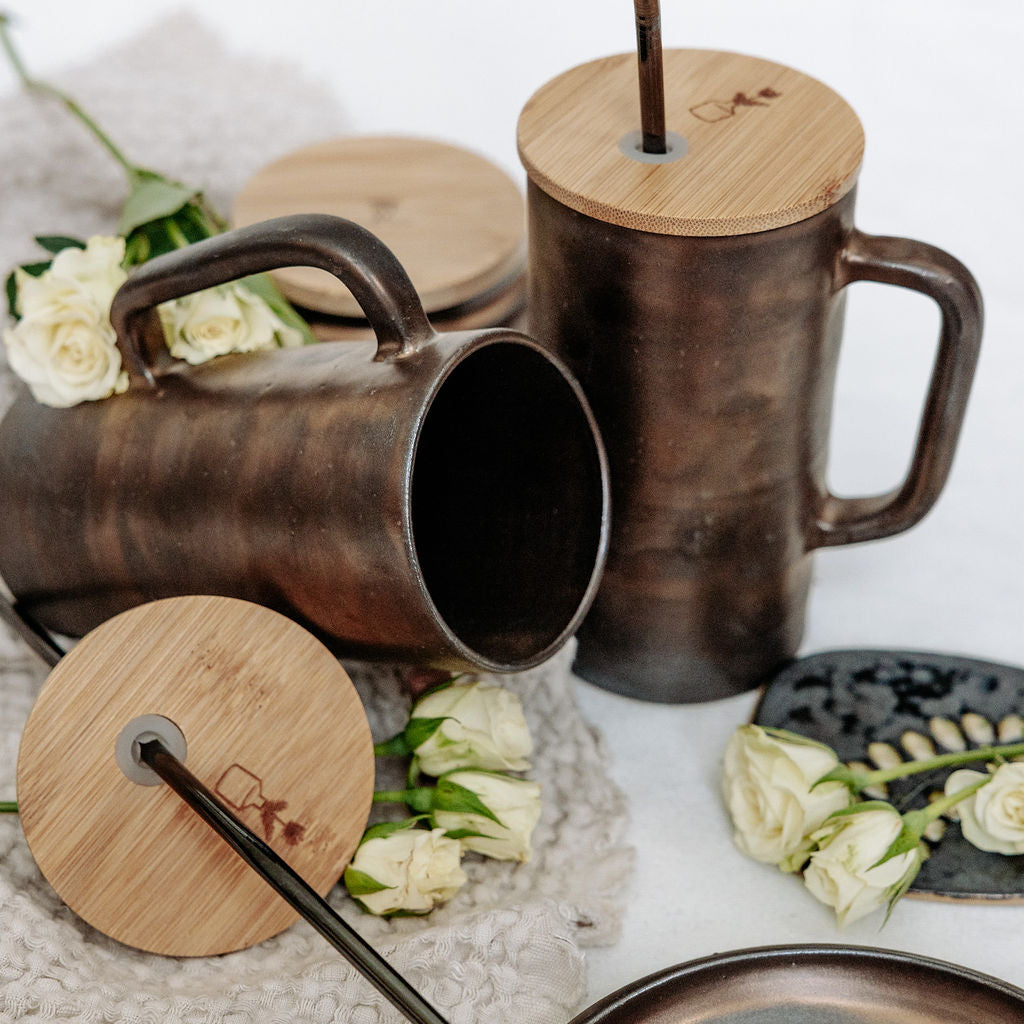 Bronze Lidded Mug