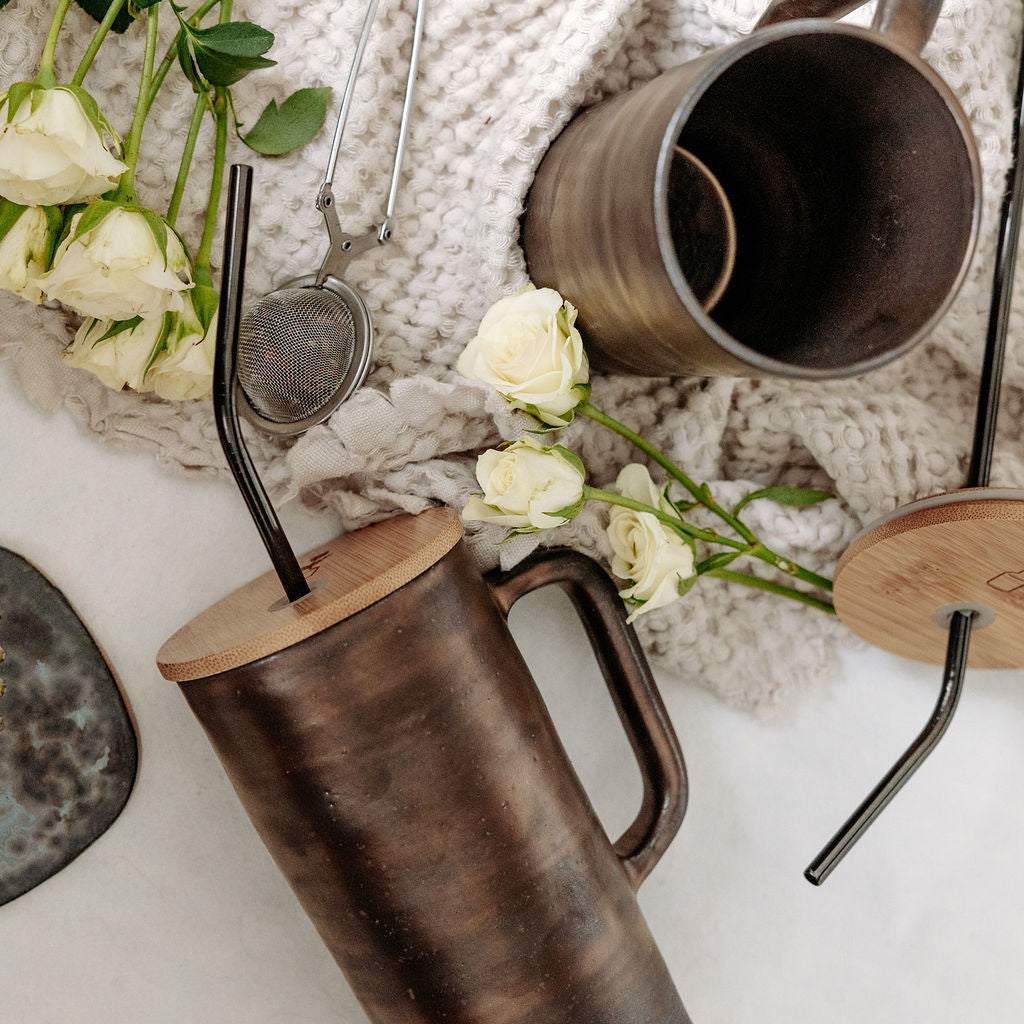 Bronze Lidded Mug