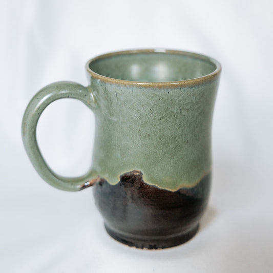 Green Glazed Pottery, Green Cups, Mugs Green