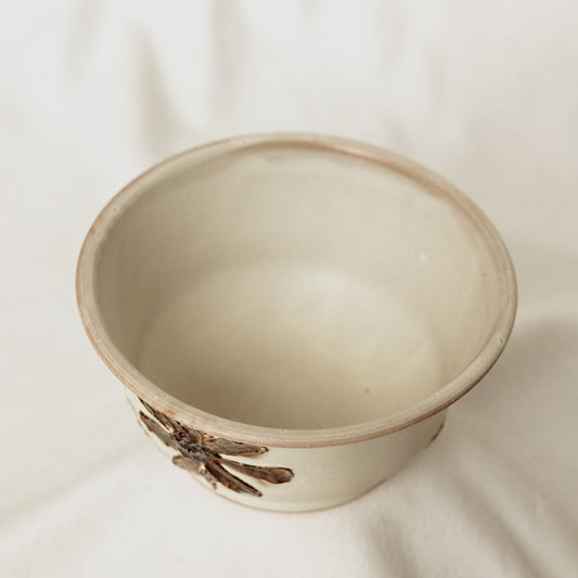 Fall Floral Serving Bowl - Made in Canada - Wheel Thrown Stoneware