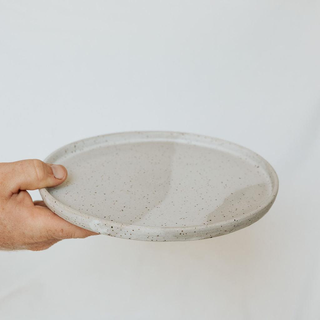 Pottery Lunch Plate in Speckled Matte