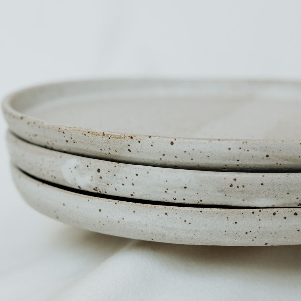 Pottery Lunch Plate in Speckled Matte