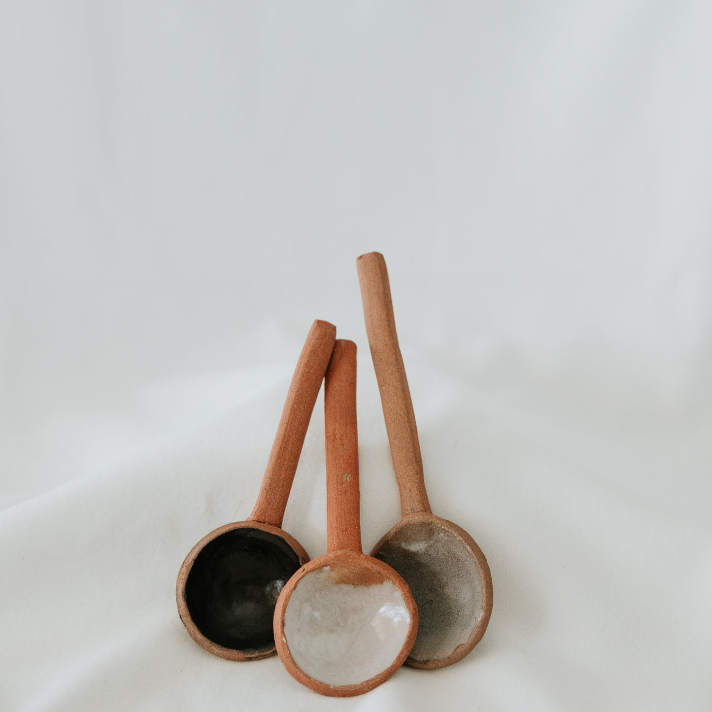 Organic Pottery Spoon/Coffee Scoop, Shorter Handle
